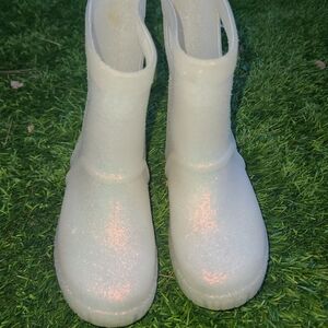 UGG Kids Glitter Boots - White